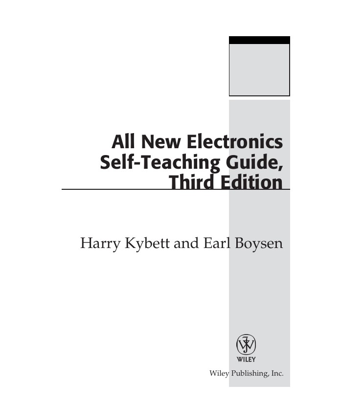 All New Electronics Self Teaching Guide