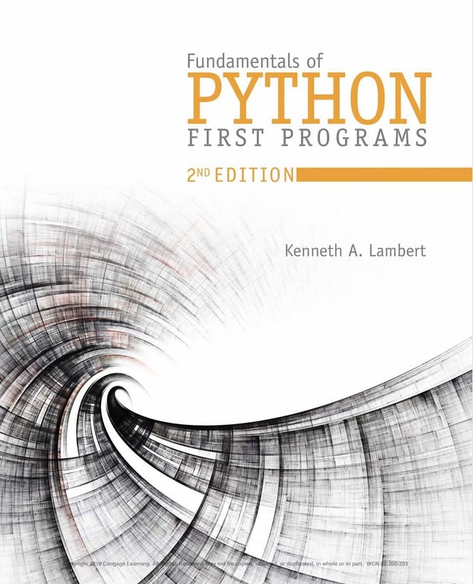 Fundamentals of Python: First Programs 2nd Edition