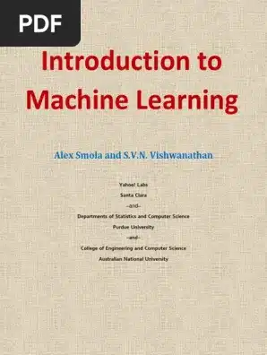 Introduction to Machine Learning